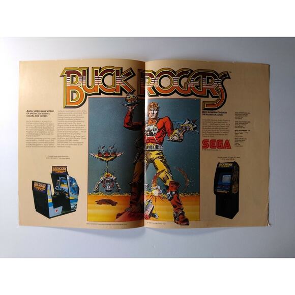 Buck Rogers Planet Of Zoom Arcade Flyer Original 1982 Video Game Brochure Promo - Picture 4 of 10